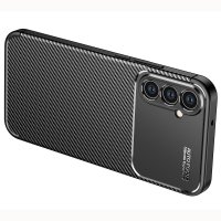Newface Samsung Galaxy A34 5G Kılıf Auto Focus Karbon Kapak - Siyah