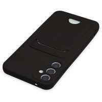 Newface Samsung Galaxy A34 5G Kılıf Kelvin Kartvizitli Silikon - Siyah