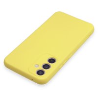 Newface Samsung Galaxy A34 5G Kılıf Nano içi Kadife Silikon - Sarı