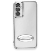 Newface Samsung Galaxy A34 5G Kılıf Slot Silikon - Gümüş