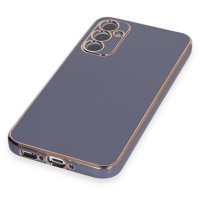 Newface Samsung Galaxy A34 5G Kılıf Volet Silikon - Mavi