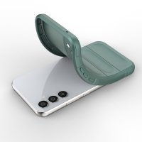 Newface Samsung Galaxy A34 5G Kılıf Optimum Silikon - Koyu Yeşil
