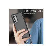 Newface Samsung Galaxy A35 5G Kılıf Elegant Kapak - Derin Mor