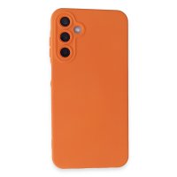 Newface Samsung Galaxy A35 5G Kılıf Nano içi Kadife Silikon - Turuncu