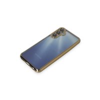 Newface Samsung Galaxy A35 5G Kılıf Razer Lensli Silikon - Gold
