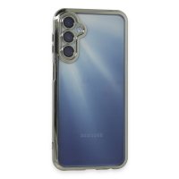 Newface Samsung Galaxy A35 5G Kılıf Razer Lensli Silikon - Gümüş