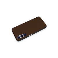 Newface Samsung Galaxy A35 5G Kılıf Taft Kapak - Kahverengi