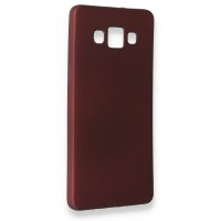 Newface Samsung Galaxy A5 Kılıf First Silikon - Bordo
