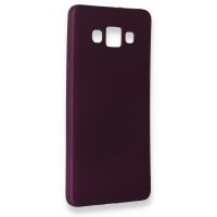 Newface Samsung Galaxy A5 Kılıf First Silikon - Mürdüm