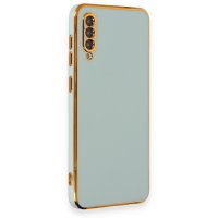 Newface Samsung Galaxy A50 Kılıf Volet Silikon - Açık Yeşil