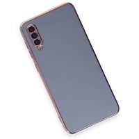 Newface Samsung Galaxy A50 Kılıf Volet Silikon - Mavi