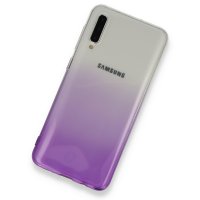 Newface Samsung Galaxy A30S Kılıf Lüx Çift Renkli Silikon - Mor