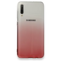 Newface Samsung Galaxy A50 Kılıf Lüx Çift Renkli Silikon - Pembe