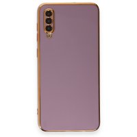 Newface Samsung Galaxy A50S Kılıf Volet Silikon - Mor