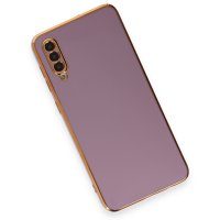 Newface Samsung Galaxy A50S Kılıf Volet Silikon - Mor
