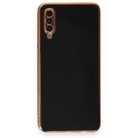 Newface Samsung Galaxy A50S Kılıf Volet Silikon - Siyah