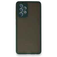Newface Samsung Galaxy A52 Kılıf Montreal Silikon Kapak - Koyu Yeşil
