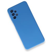 Newface Samsung Galaxy A52S Kılıf Nano içi Kadife Silikon - Mavi