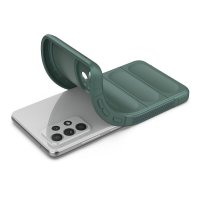 Newface Samsung Galaxy A52S Kılıf Optimum Silikon - Koyu Yeşil