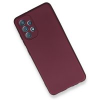 Newface Samsung Galaxy A52 Kılıf First Silikon - Mürdüm