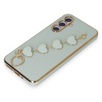 Newface Samsung Galaxy A54 5G Kılıf Esila Silikon - Su Yeşili