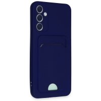Newface Samsung Galaxy A54 5G Kılıf Kelvin Kartvizitli Silikon - Lacivert