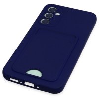 Newface Samsung Galaxy A54 5G Kılıf Kelvin Kartvizitli Silikon - Lacivert