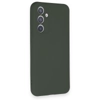 Newface Samsung Galaxy A54 5G Kılıf Nano içi Kadife Silikon - Koyu Yeşil