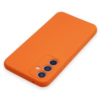 Newface Samsung Galaxy A54 5G Kılıf Nano içi Kadife Silikon - Turuncu