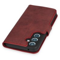 Newface Samsung Galaxy A54 5G Kılıf Trend S Plus Kapaklı Kılıf - Kırmızı