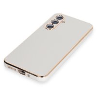 Newface Samsung Galaxy A54 5G Kılıf Volet Silikon - Beyaz