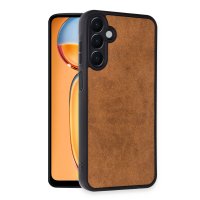 Newface Samsung Galaxy A55 5G Kılıf Aras Deri Kapak - Taba