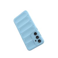 Newface Samsung Galaxy A55 5G Kılıf Optimum Silikon - Sky Blue