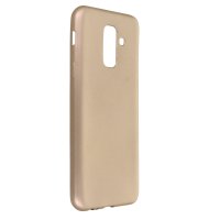 Newface Samsung Galaxy A6 Plus 2018 Kılıf First Silikon - Gold