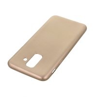 Newface Samsung Galaxy A6 Plus 2018 Kılıf First Silikon - Gold