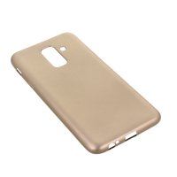 Newface Samsung Galaxy A6 Plus 2018 Kılıf First Silikon - Gold