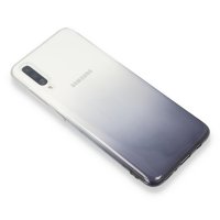 Newface Samsung Galaxy A70 Kılıf Lüx Çift Renkli Silikon - Siyah