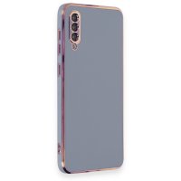 Newface Samsung Galaxy A70 Kılıf Volet Silikon - Mavi