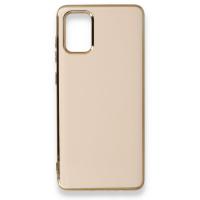 Newface Samsung Galaxy A71 Kılıf İkon Silikon - Rose Gold