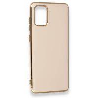 Newface Samsung Galaxy A71 Kılıf İkon Silikon - Rose Gold