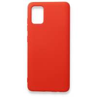 Newface Samsung Galaxy A71 Kılıf Nano içi Kadife  Silikon - Kırmızı