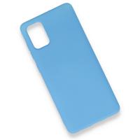 Newface Samsung Galaxy A71 Kılıf Nano içi Kadife Silikon - Mavi