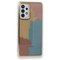 Newface Samsung Galaxy A72 Kılıf Çiçekli Silikon - Kırmızı