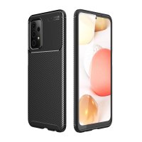 Newface Samsung Galaxy A72 Kılıf Auto Focus Karbon Kapak - Siyah