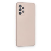 Newface Samsung Galaxy A72 Kılıf Nano içi Kadife Silikon - Pudra