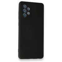 Newface Samsung Galaxy A72 Kılıf Nano içi Kadife Silikon - Siyah