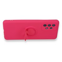 Newface Samsung Galaxy A72 Kılıf Viktor Yüzüklü Silikon - Pembe