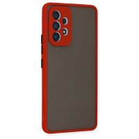 Newface Samsung Galaxy A73 5G Kılıf Montreal Silikon Kapak - Kırmızı