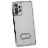 Newface Samsung Galaxy A73 5G Kılıf Slot Silikon - Gümüş