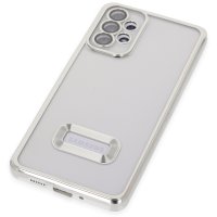 Newface Samsung Galaxy A73 5G Kılıf Slot Silikon - Gümüş